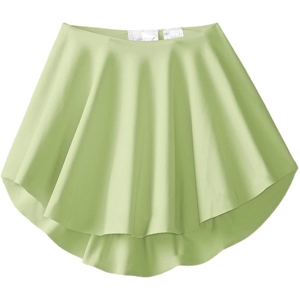 Capezio big girls circle skirt dance costume play peach aloe green LG XL